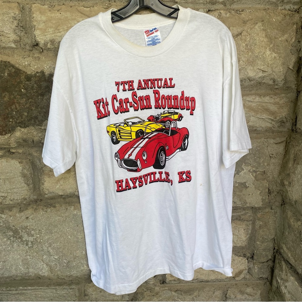 🌱 3 for $30 Vintage car show Kit Car-Sun Roundup short sleeve tee t-shirt as is